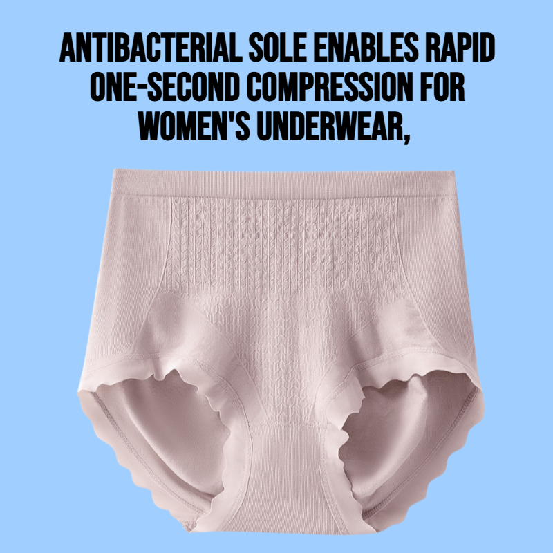 Antibacterial sole for one second compression of women's underwear