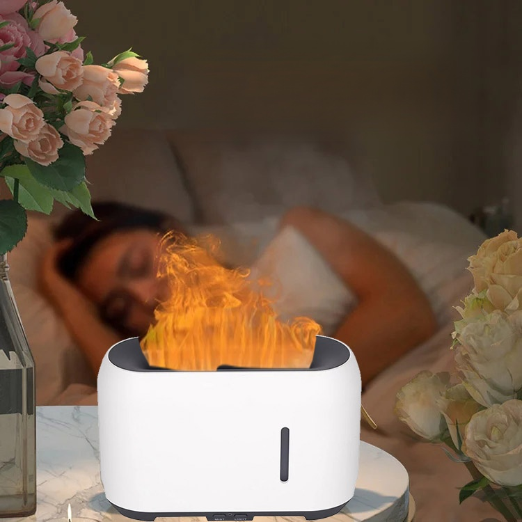 Fernbedienung mit buntem Flammenbefeuchter