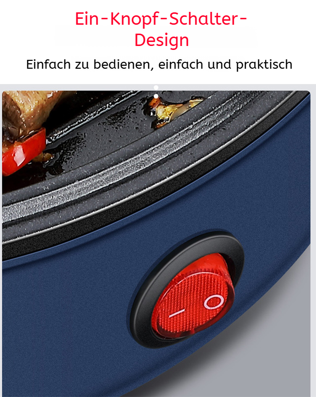 Einfach zu reinigender Mini Grill