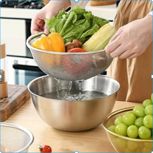 Kitchen rice washer stainless steel vegetable sink drain basket