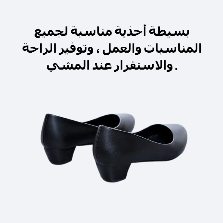 السيدات أحذية جلدية عالية الكعب