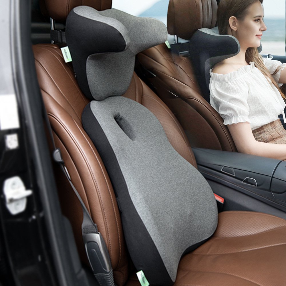 新型車上記憶綿自働車ヘッドレスト車用ネックピロー四季共通です