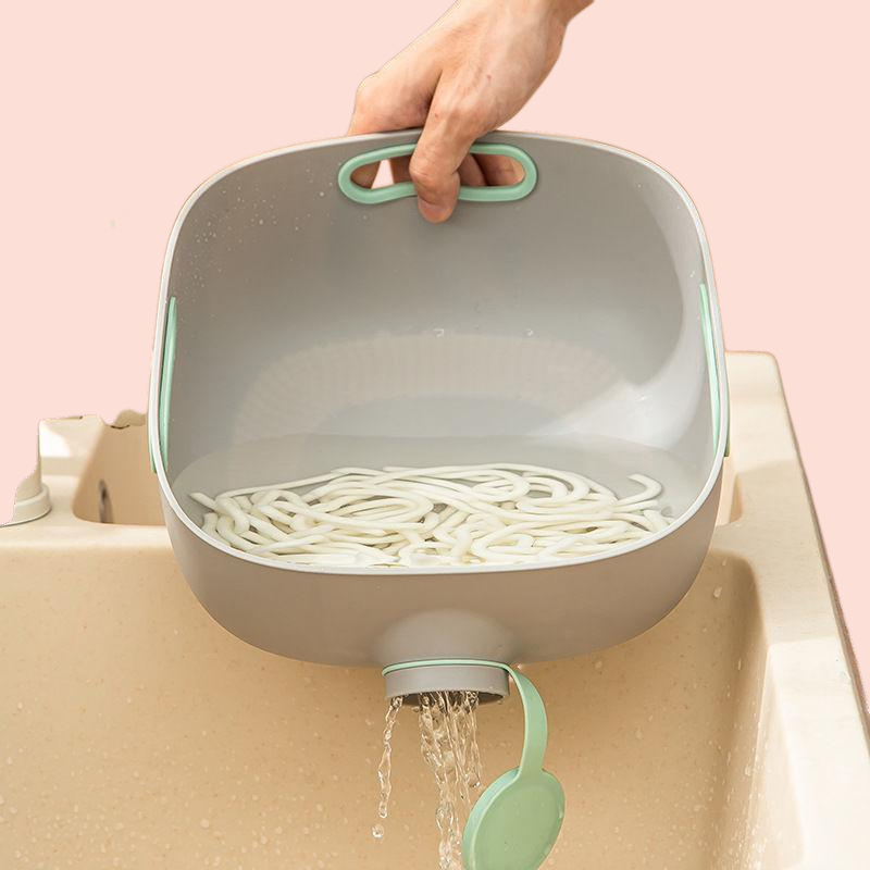 家庭用リビングルームフルーツプレート水切りバスケット