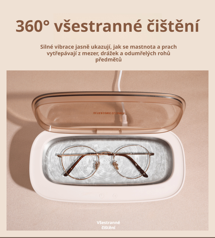 Kompaktní design přenosného čističe