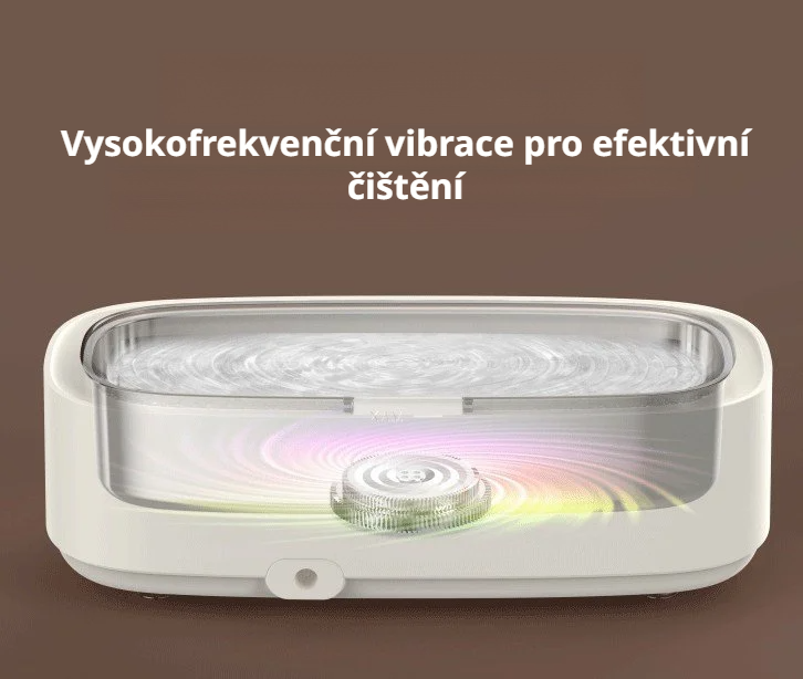 Ultrazvukový mini čistič na brýle a hodinky