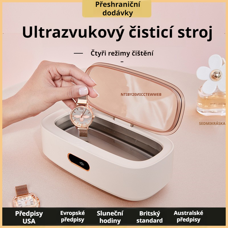 Přenosný mini čistič na brýle, hodinky a rovnátka do domácnosti