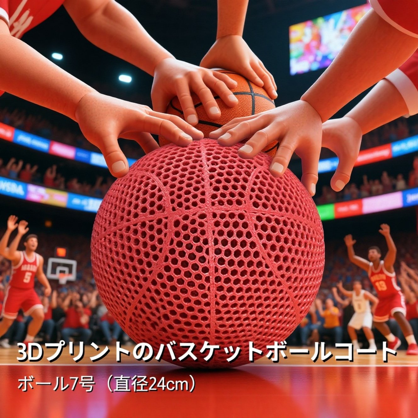  3Dプリント耐摩耗アウトドアバスケットボール