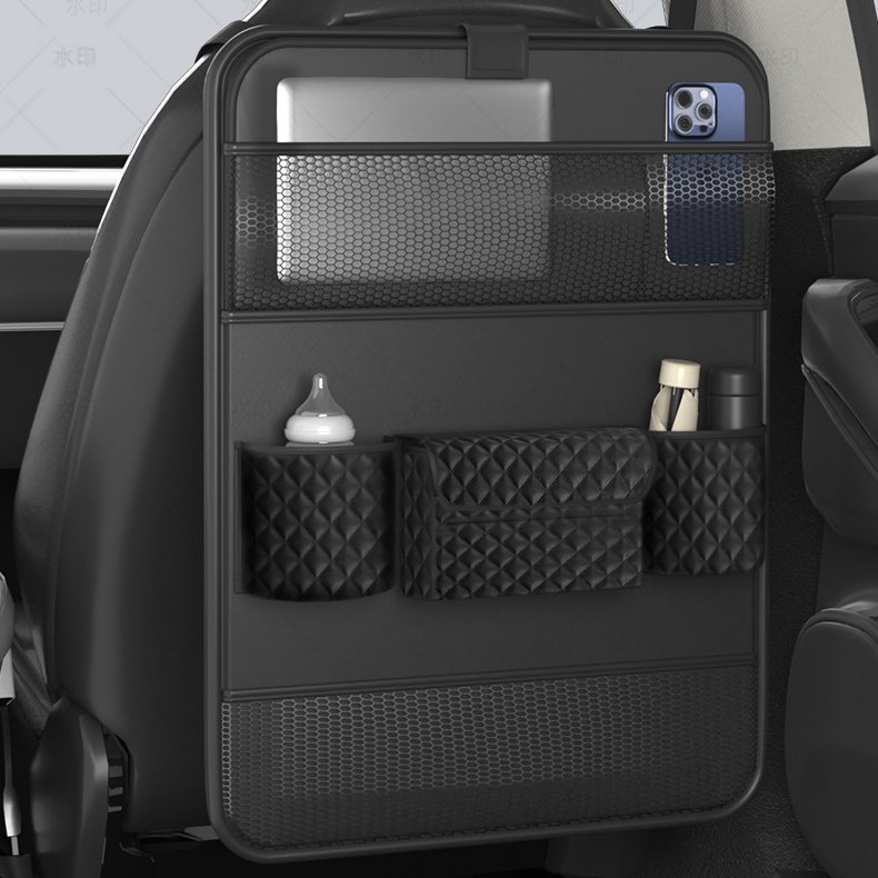 車用シート収納バッグ 多機能車載テーブル シートバック収納袋