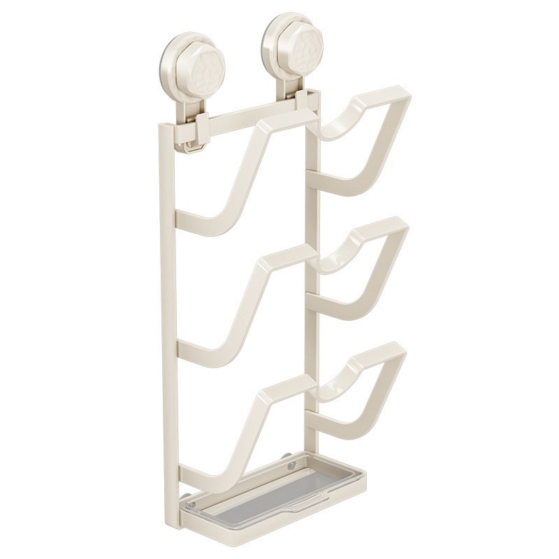 穴を開けずに取り付ける吸盤式鍋蓋ホルダー