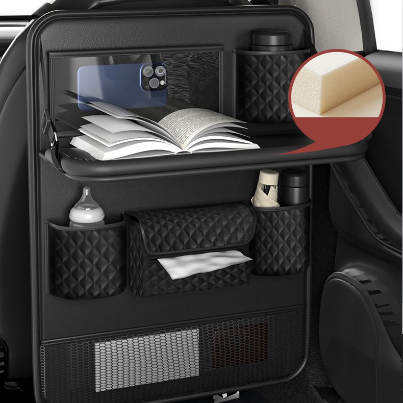 車用シート収納バッグ 多機能車載テーブル シートバック収納袋