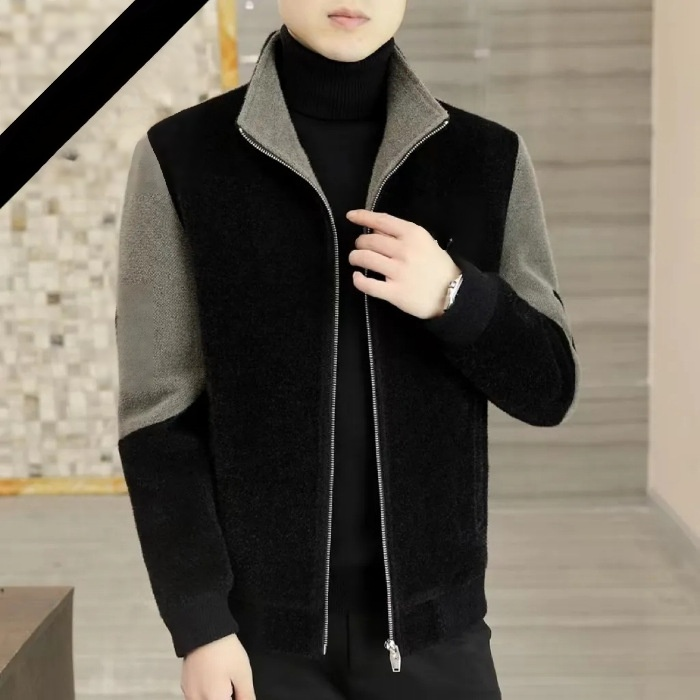 남성 스탠카라 코트