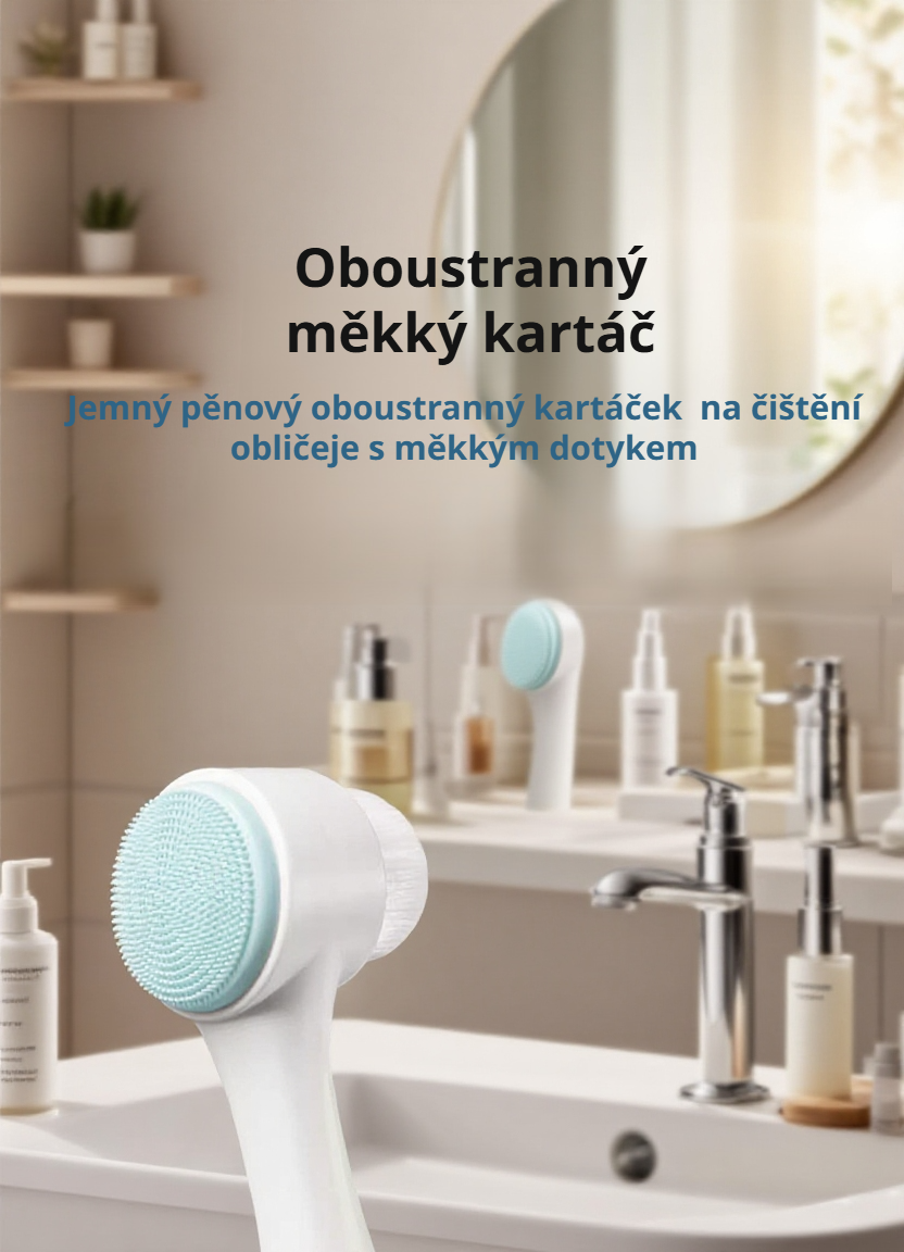 Nástroj na mytí obličeje pro důkladné čištění