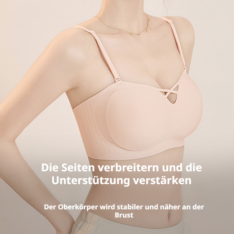 Unterwäsche für Frauen mit kleinen Brüsten im Sommer Pushupdünner schulterfreier BH unsichtbares uns
