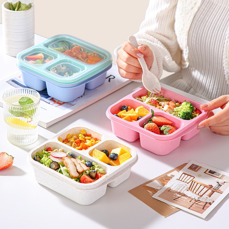 密封帶蓋分格保鮮盒