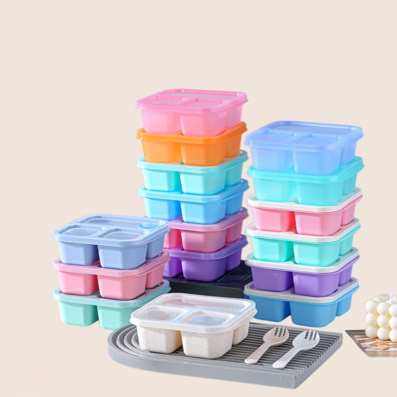 密封帶蓋分格保鮮盒