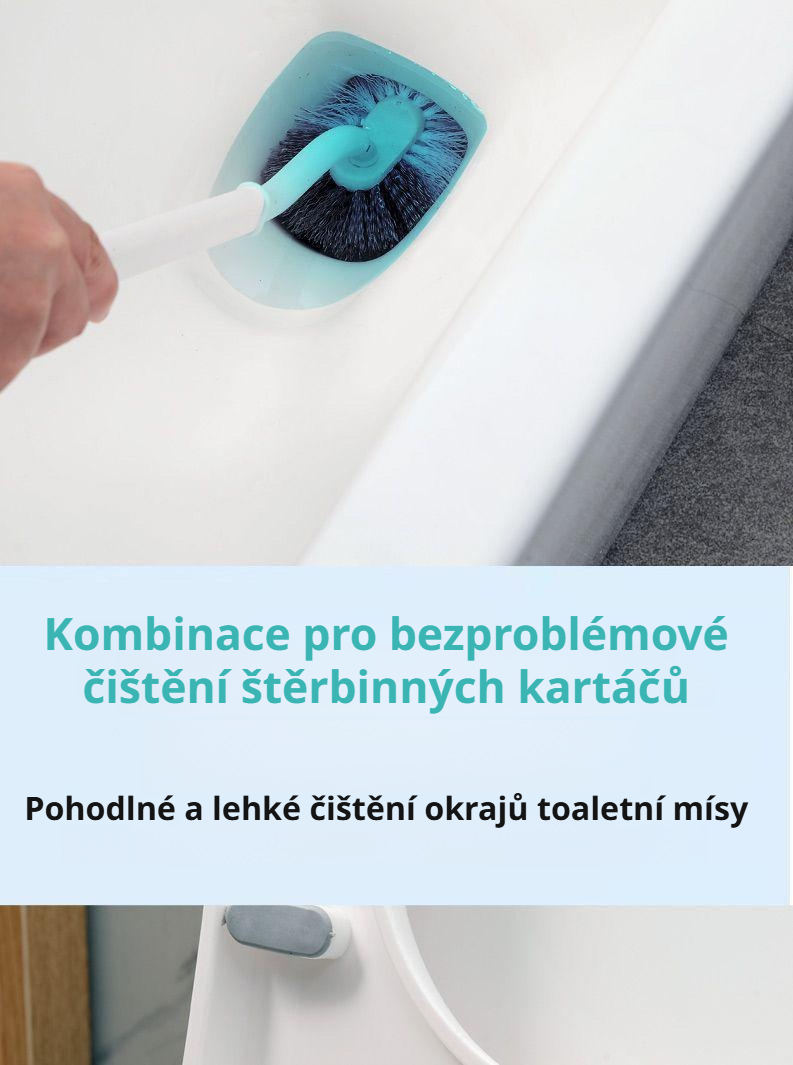 Kartáč na toaletu s vyměnitelnou hlavicí