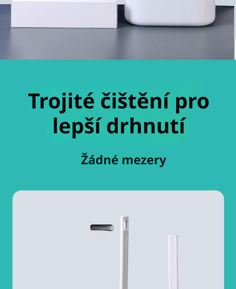 WC kartáč s držákem na zeď