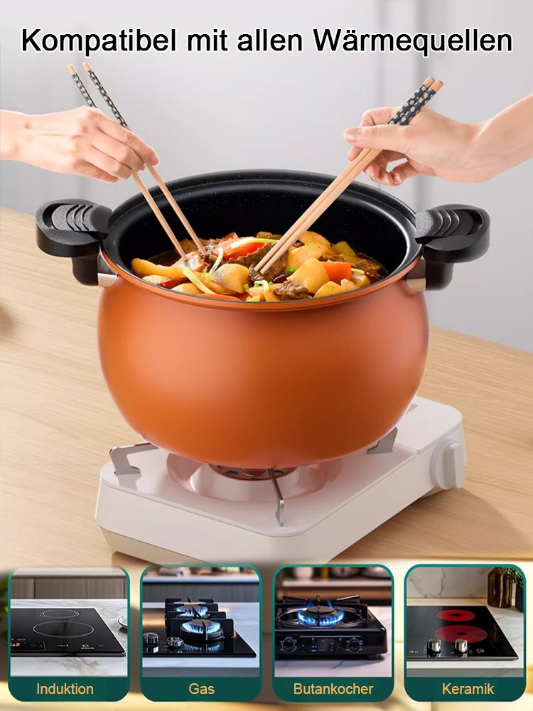 Schnellkochtopf mit großem Fassungsvermögen