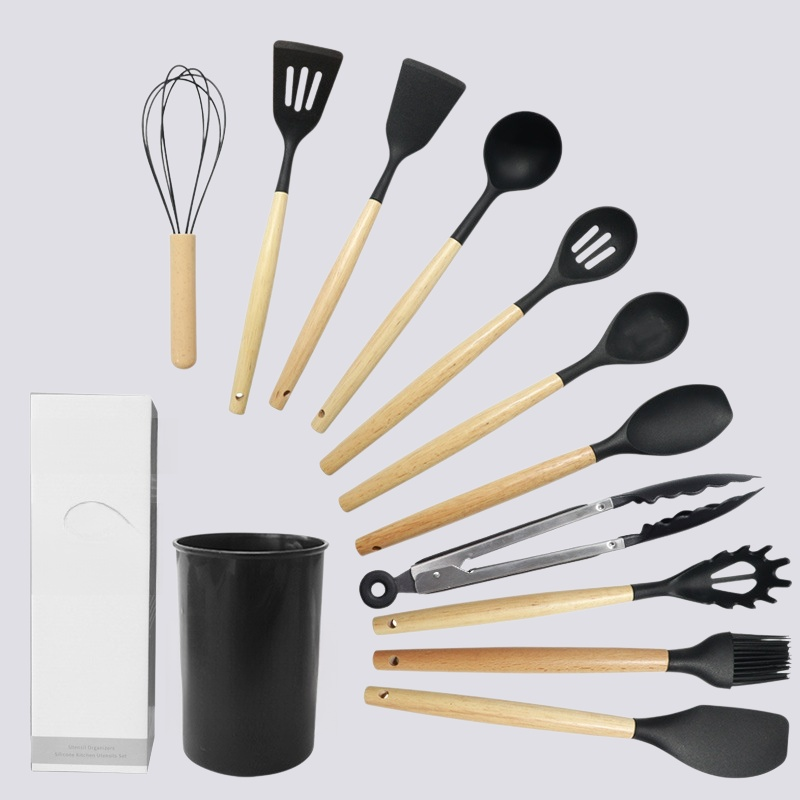 Multifunctional silicone kitchenware 12-piece set
