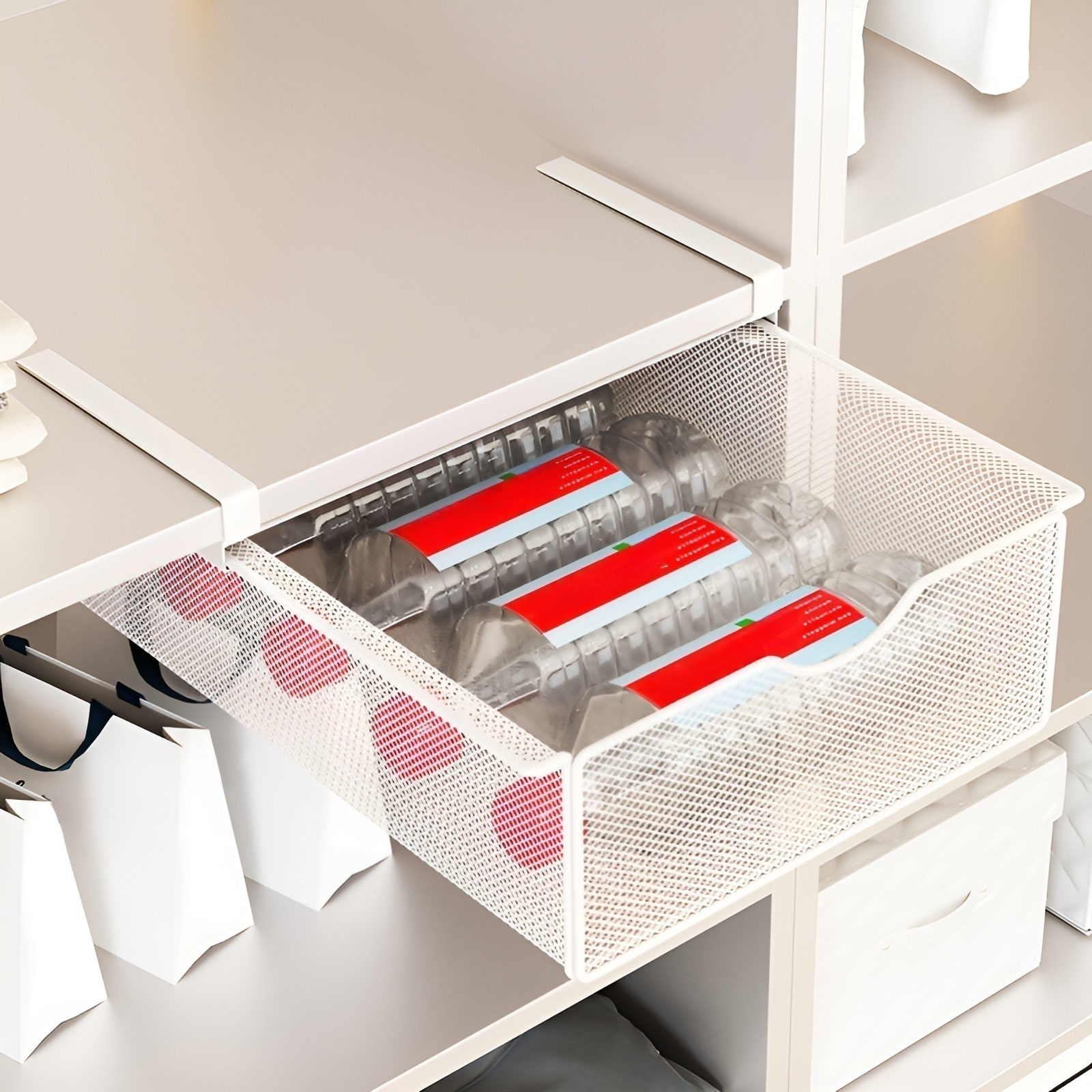 クローゼット用吊り下げ式引き出し収納ラック