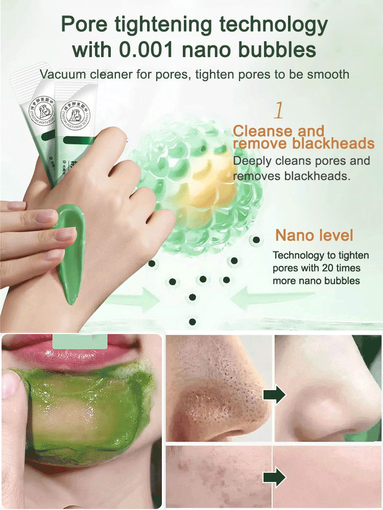 Anthocyanin bubble mask tightens pores, nourishes and brightens skin