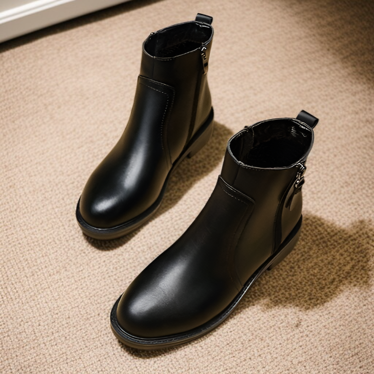 2024年秋冬新作レディースショートブーツ正面画像