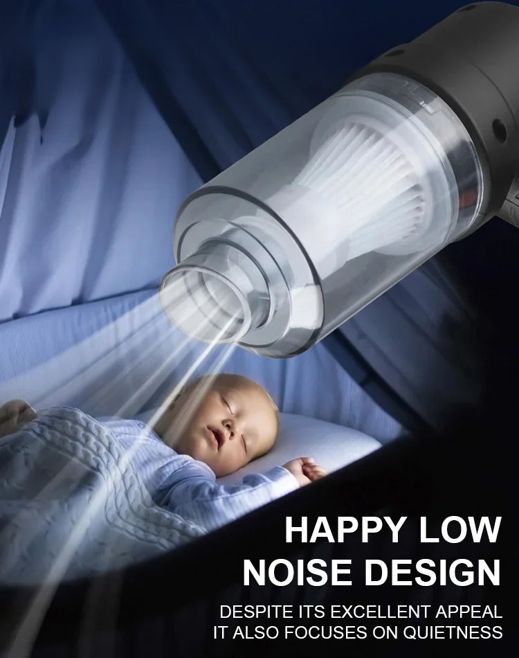 Handheld Car Vacuum Cleaner with Blowing and Suction Functions