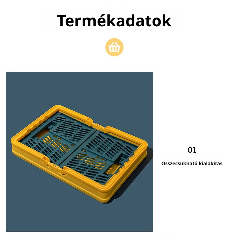 Utazáshoz ideális összecsukható kosár
