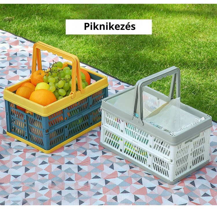 Praktikus összecsukható kosár bevásárláshoz