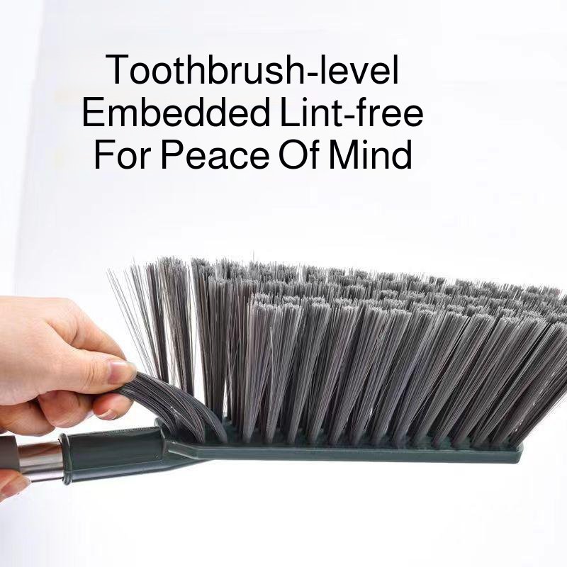 Household bed cleaning brush with ergonomic handle