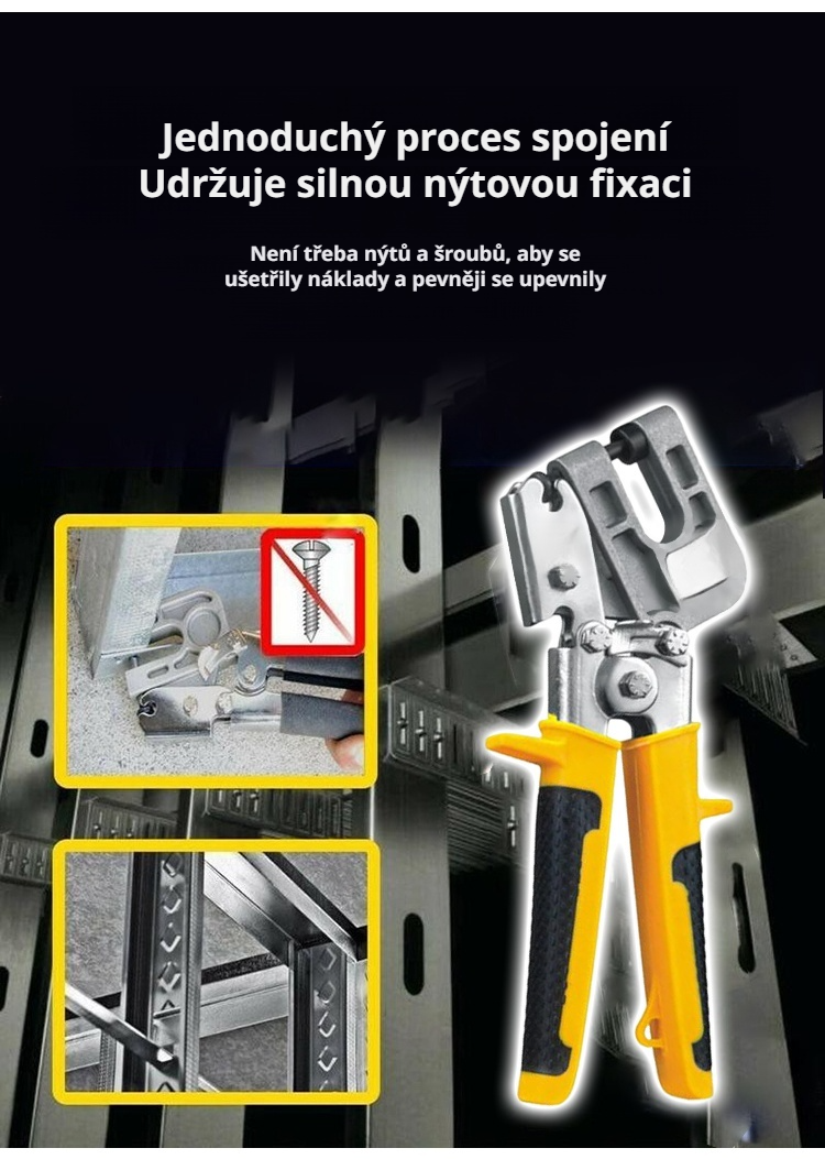 Ergonomická rukojeť kleští na profily