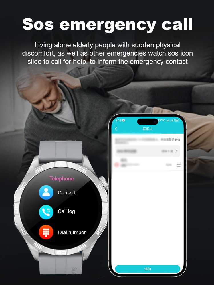 Smart Watch with All-day Blood Sugar & Heart Rate Monitoring, Bluetooth Calling, Fitness Tracker