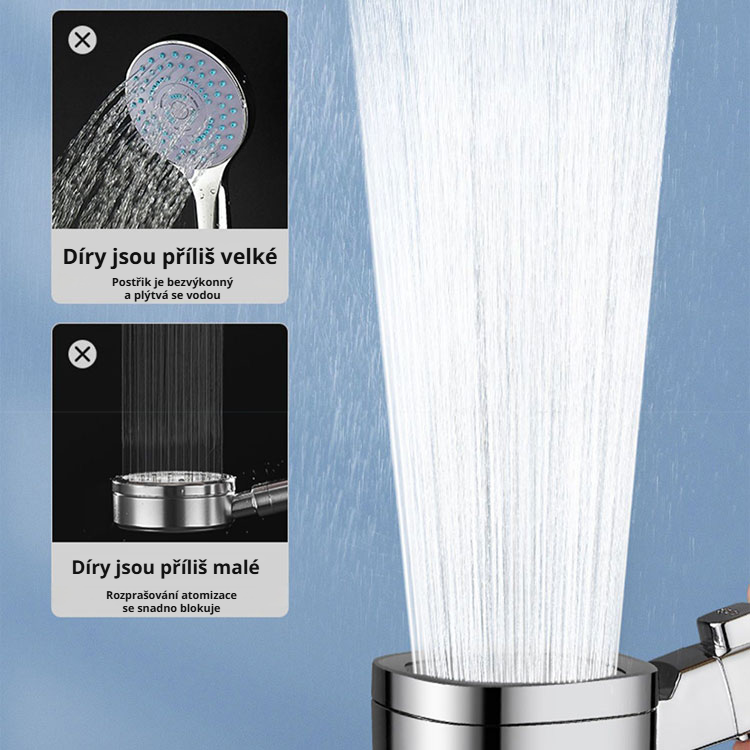 Čtvercová tlaková sprchová hlavice