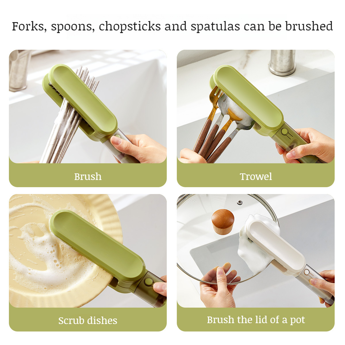 Multifunctional kitchen cleaning tool