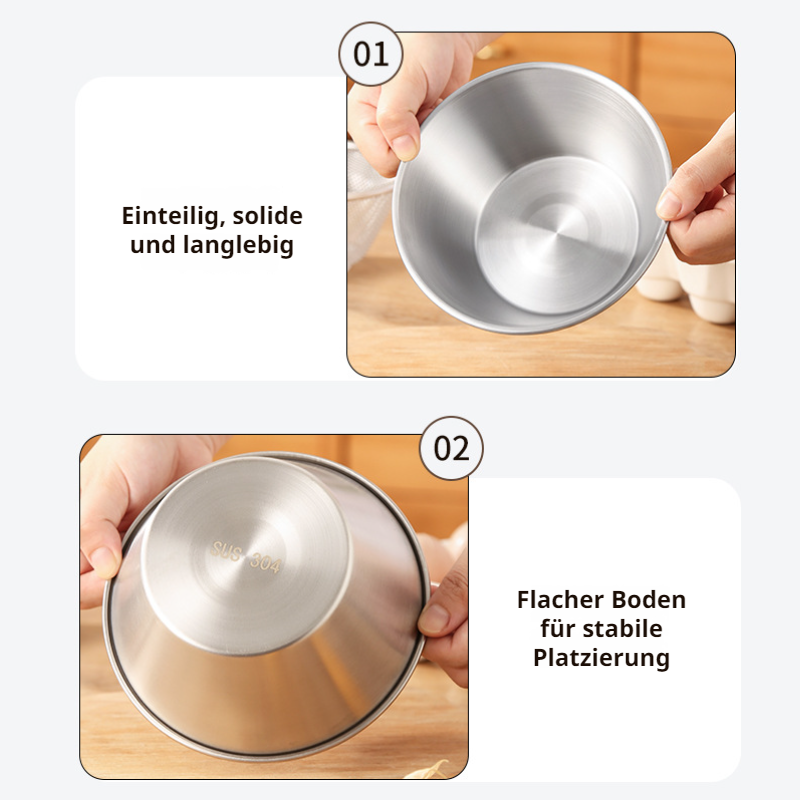 Mini 304 Edelstahl Abtropfschale Filter Obstkorb Abtropfkorb Essenszubereitungsschüssel Becken Reisw