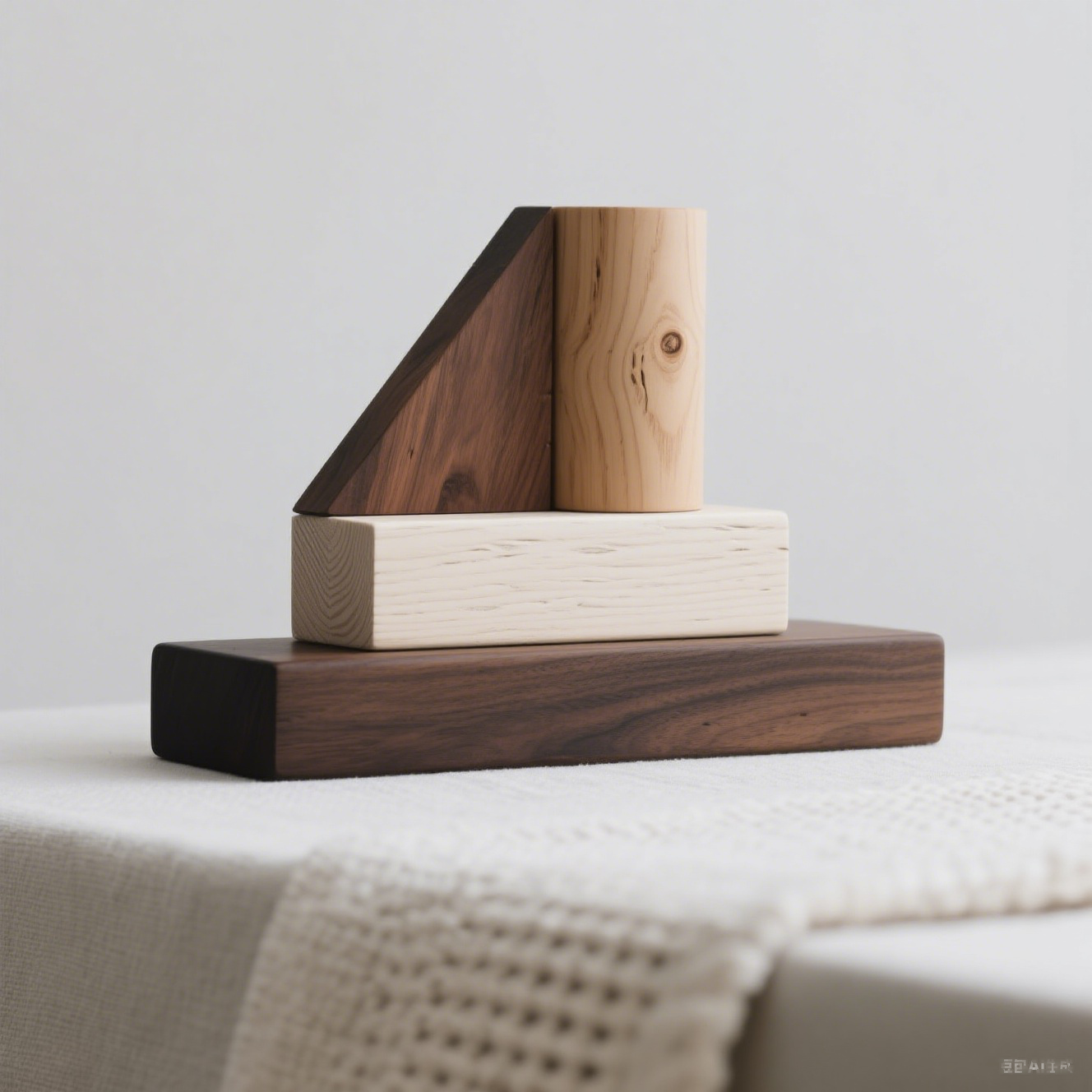  Escultura creativa de nogal para escritorio (juego de piezas)