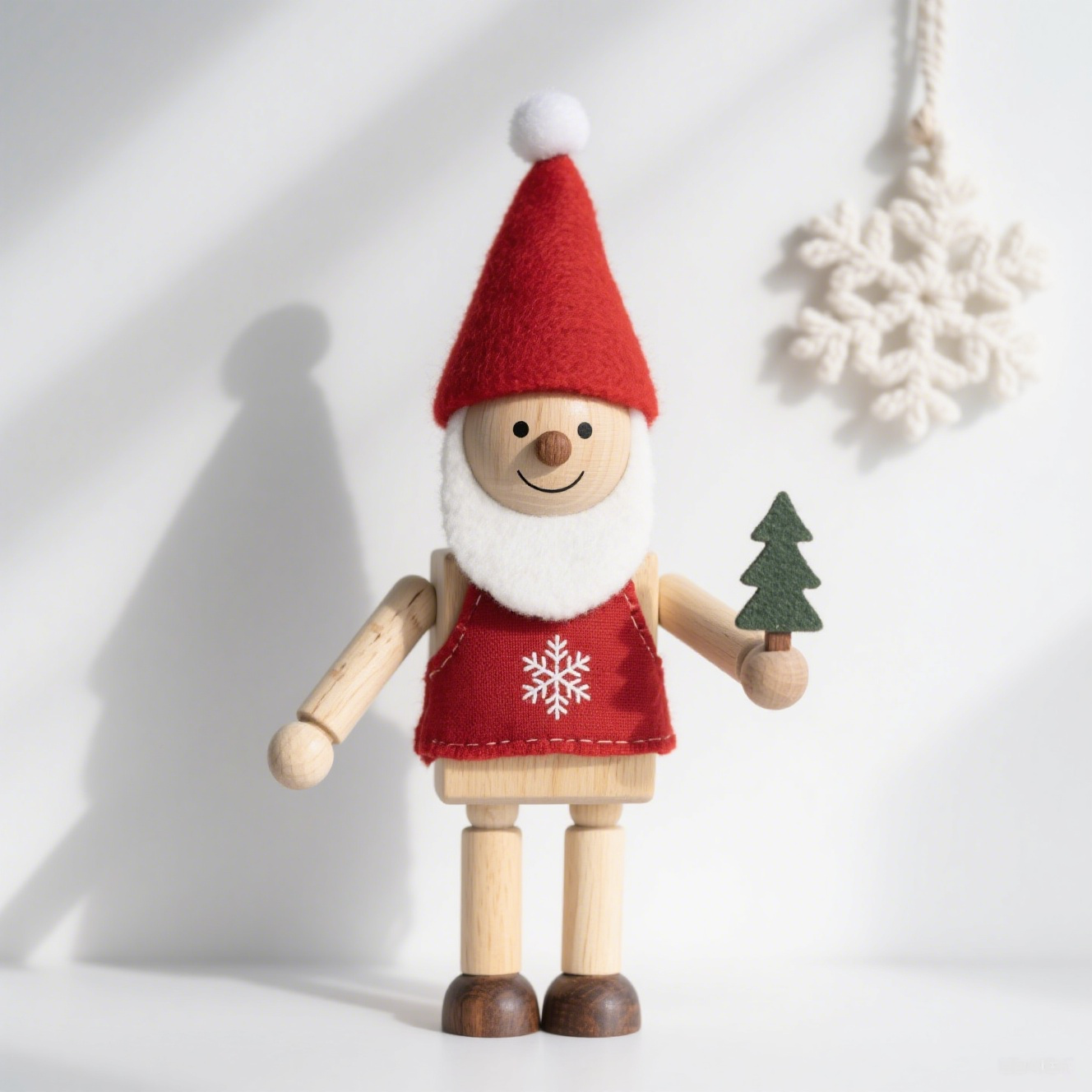 Juguete de títere de madera de Navidad