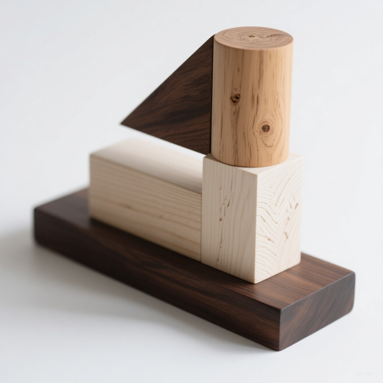  Escultura creativa de nogal para escritorio (juego de piezas)