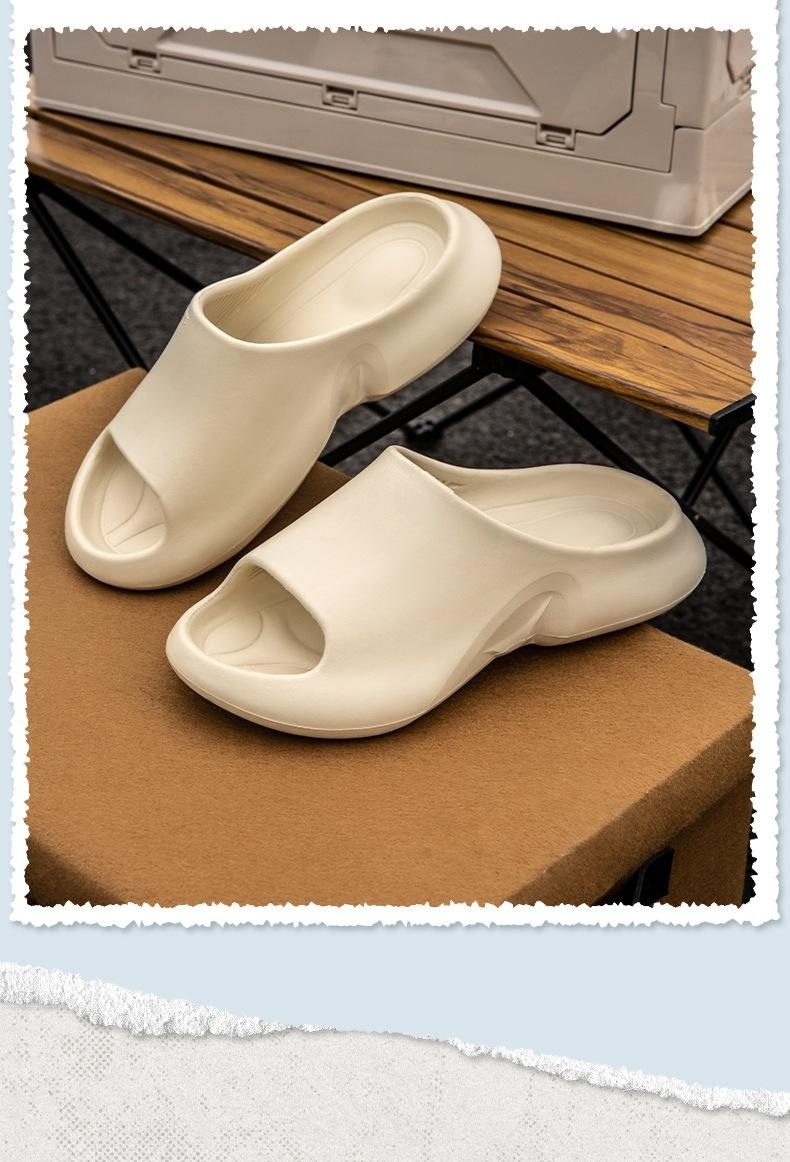통굽 디자인의 여름 샤워 슬리퍼