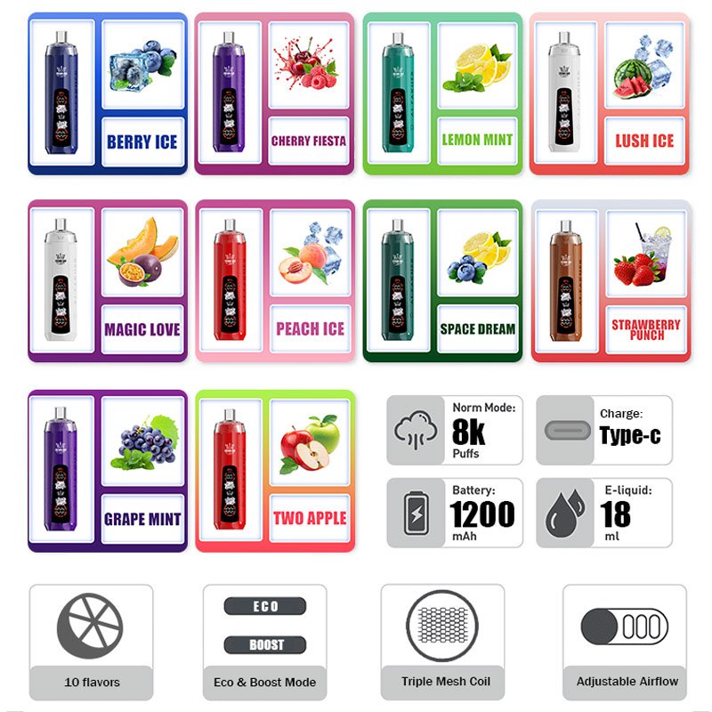 Al Fakher 8K CRYSTAL DUAL Trauben Minze