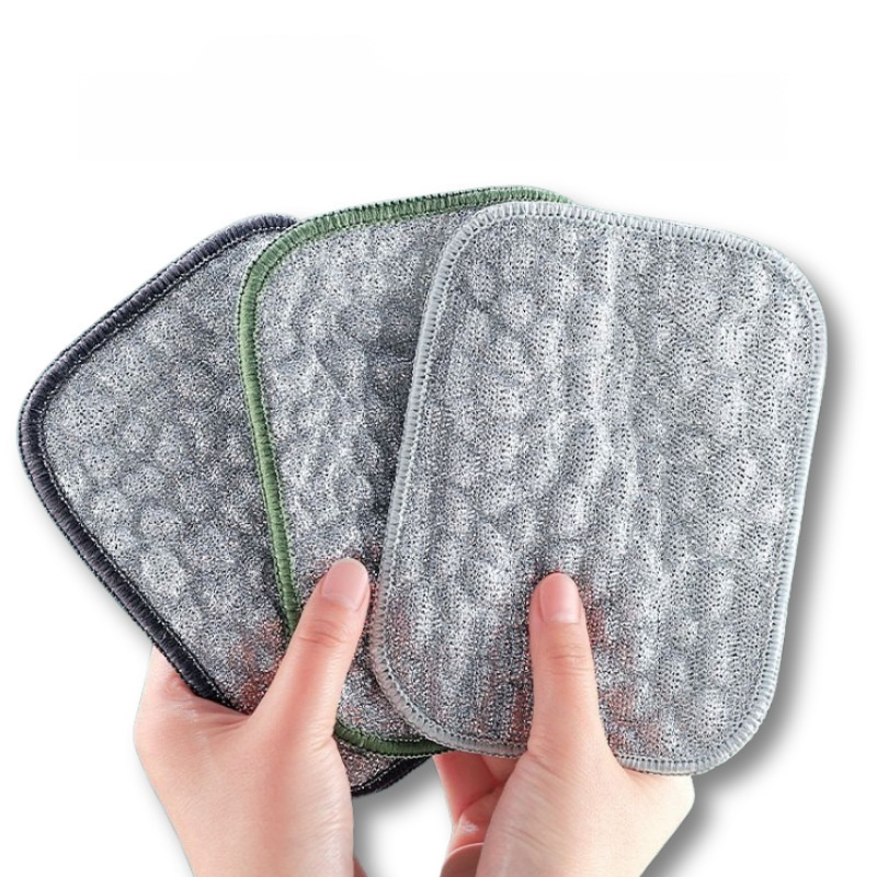 무접착 와이어 설거지 이중 흡수 세척 천 주방 전용 은사 이중 세척 브러쉬 거품 세척 와이어 설거지 천