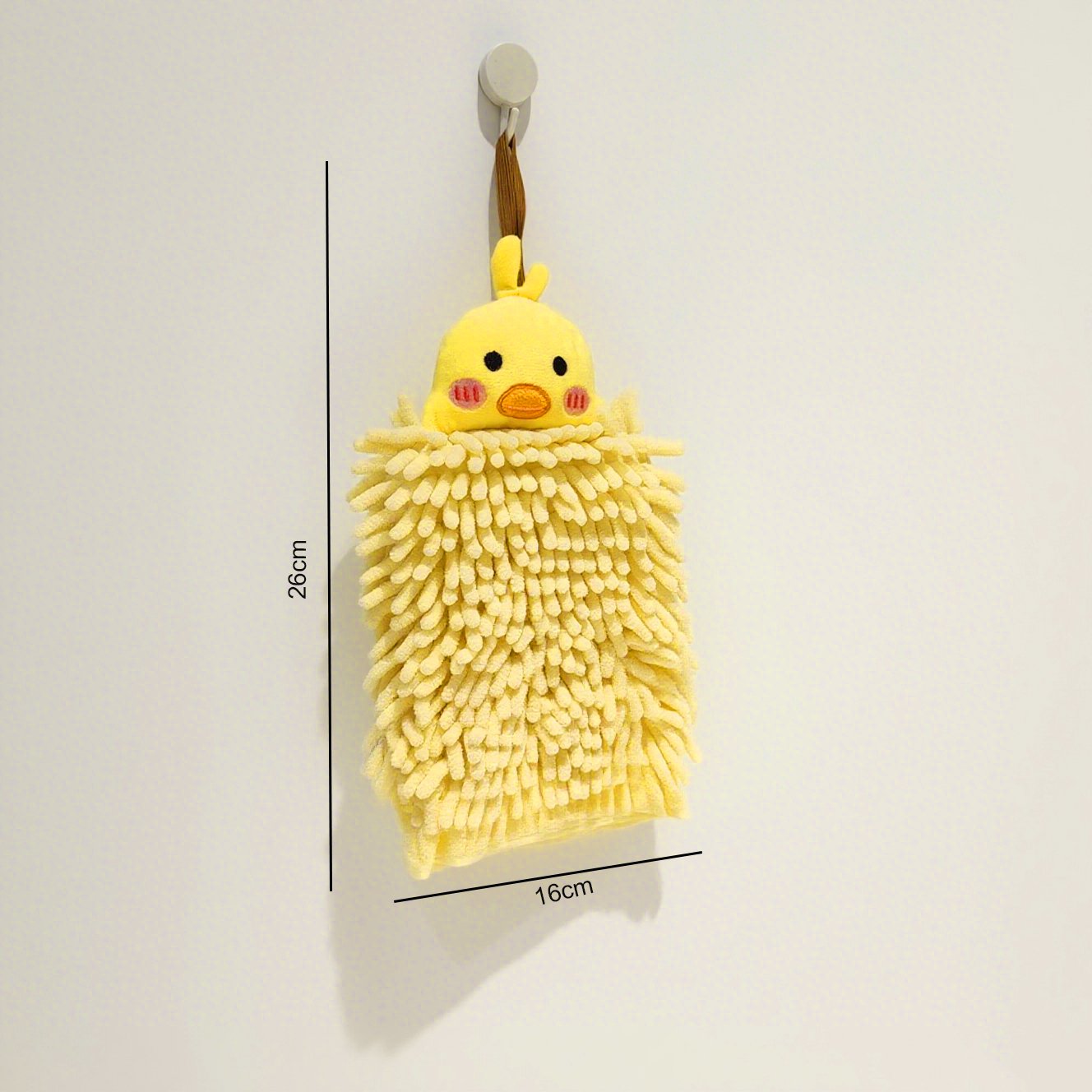 Sada žlutých ručníků s kachničkami pro děti