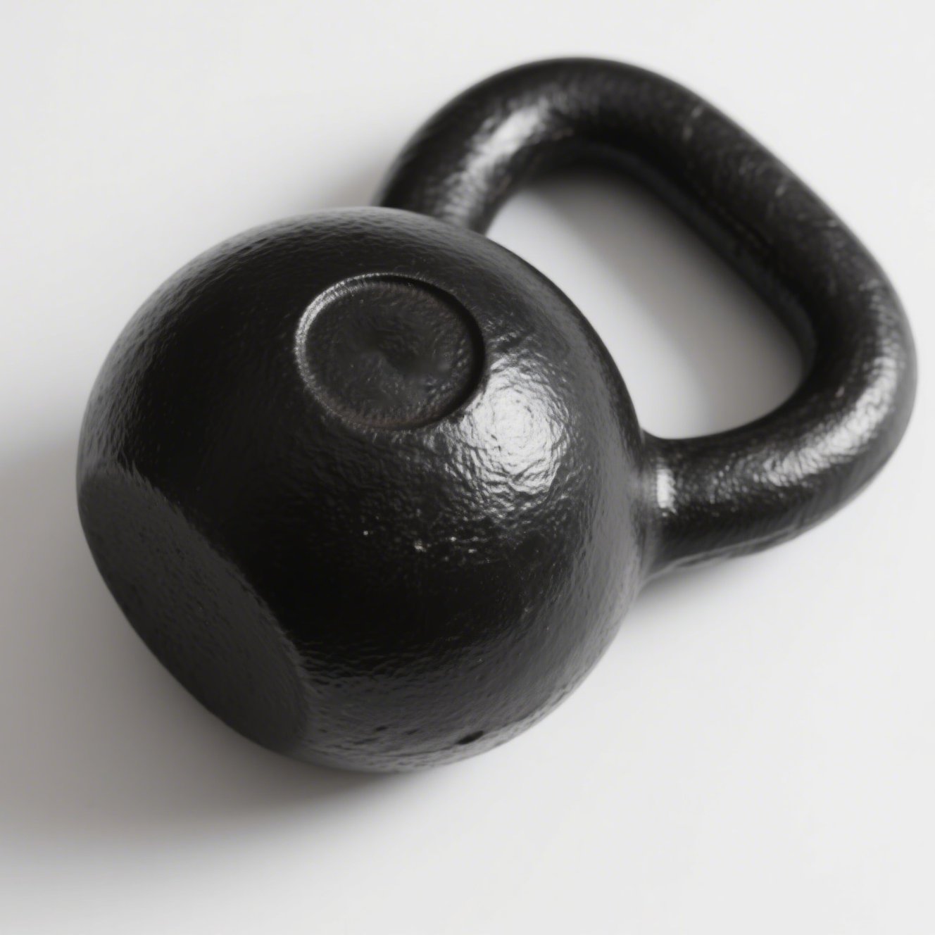 Detailansicht der robusten Kettlebell aus Gusseisen