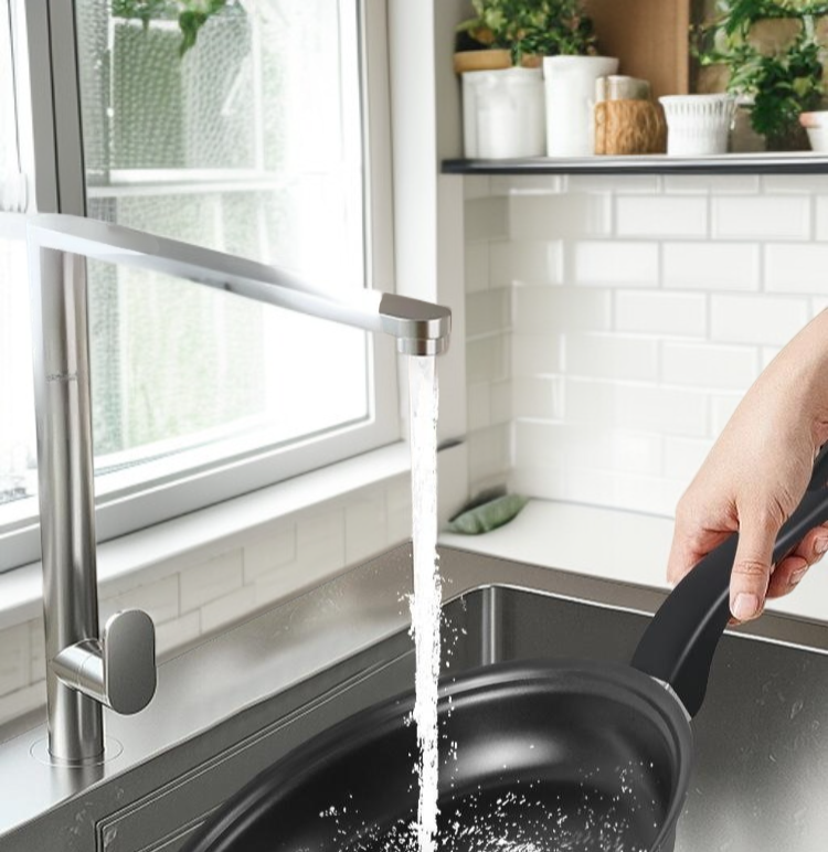 Hot selling 12-piece cookware set with spatula, non-stick soup pot, milk pot, frying pan, Maifan sto