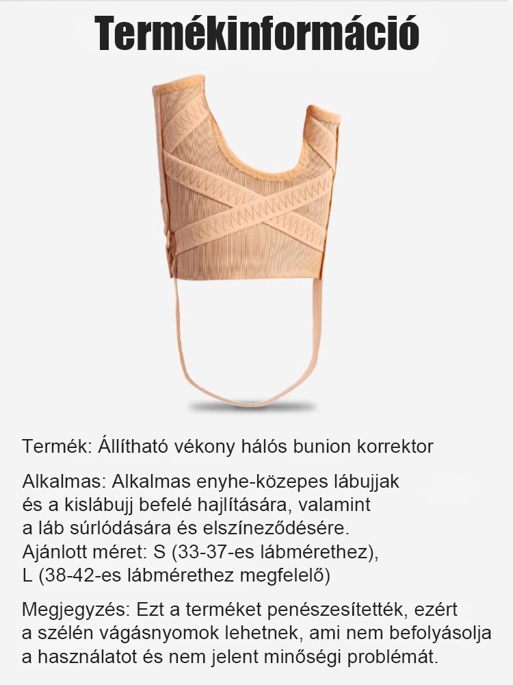 Hüvelykujj valgus nagy lábujj korrekciós készlet