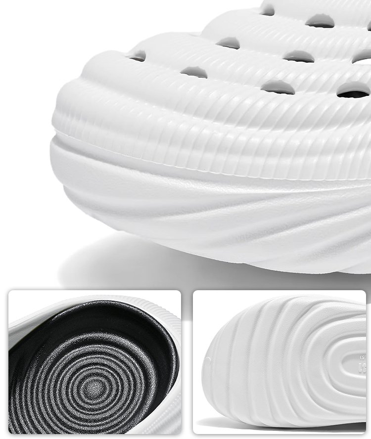 【5cm 키높이 & 아치 서포트】두가지 착용법 남성 통기 구멍 샌들