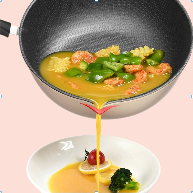 大型Cフライパンノンスティックフライパンフライパン二重目的家庭用調理鍋電磁調理器ガスユニバーサル