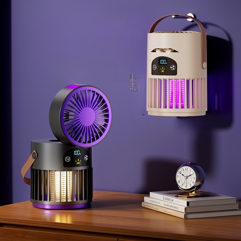 2025新型ファン蚊取り消灯2 in 1