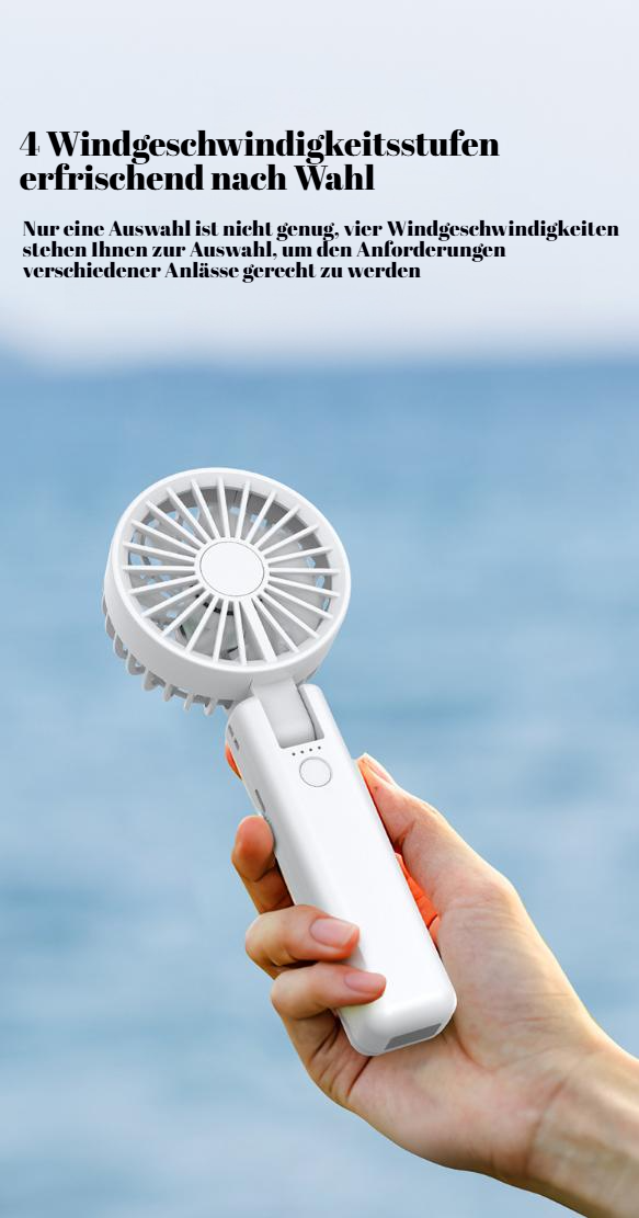 Halsventilator mit zwei Ventilatorblättern für frische Luft