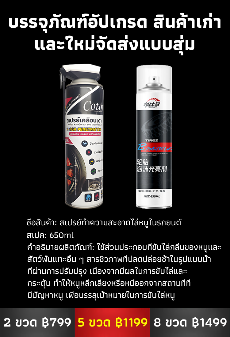 【ขวดเดียวก็พอ】สเปรย์ไล่หนูทำความสะอาดรถยนต์